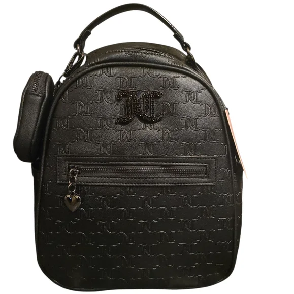 Juicy Couture Embossed Black Backpack Juicy Couture Embossed Black Backpack main image 2